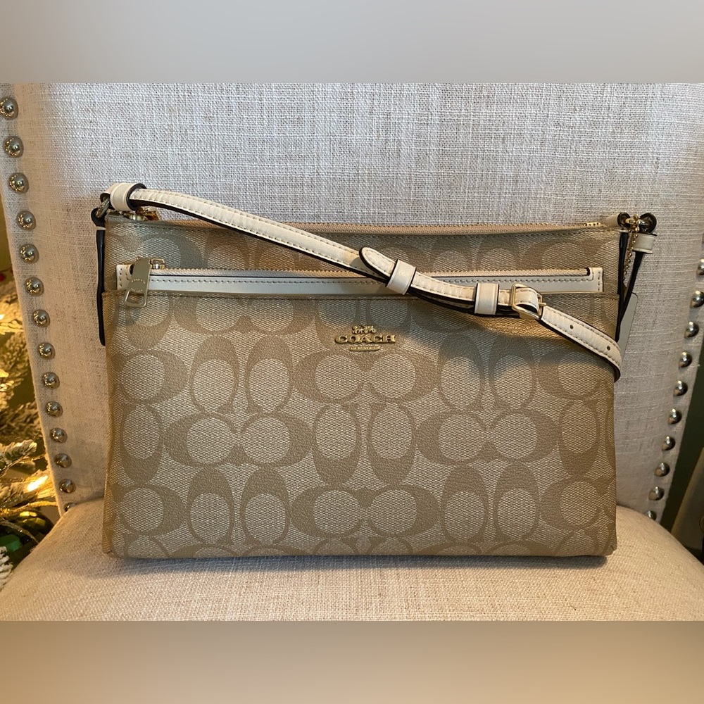 Coach beige and cream